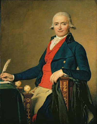 Gaspard Meyer (1749-98) or The Man in the Red Waistcoat, 1795 by Jacques Louis David
